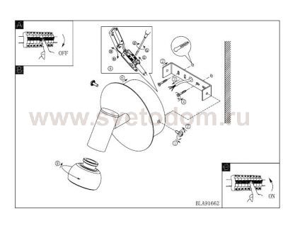 Светильник Eglo 91662 GLOSSY 1