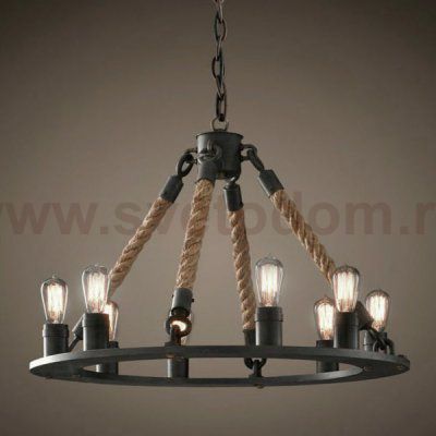 Люстра Loft Old Castle Rope Chandelier Loft Concept 40.001