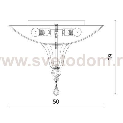 Светильник потолочный Divinare 4002/02 PL-3 Goccia
