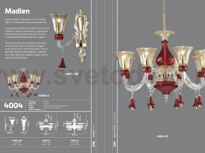 Люстра Odeon light 4004/8 MADLEN