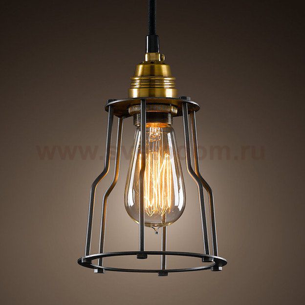 Подвесной светильник Loft Industrial Cage Filament Pendant Loft Concept 40.044