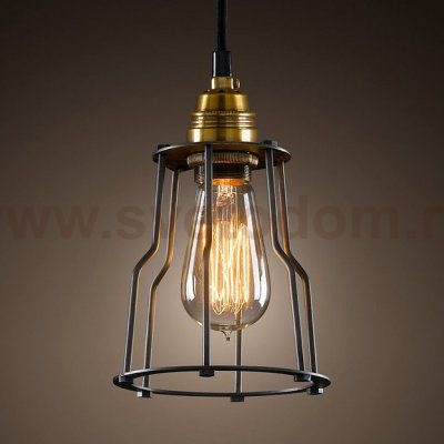 Подвесной светильник Loft Industrial Cage Filament Pendant Loft Concept 40.044