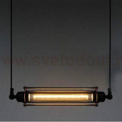 Подвесной светильник Loft Industrial Edison Cage Horizontal Mono Loft Concept 40.059