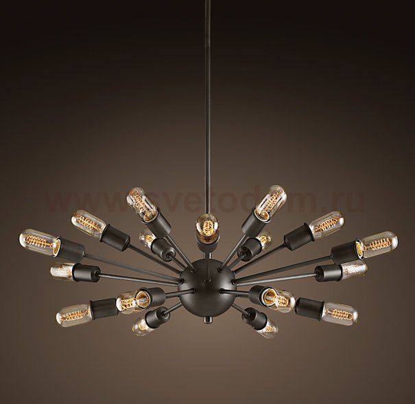 Люстра Loft Industrial Sputnik Chandelier Elliptical Loft Concept 40.069
