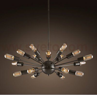 Люстра Loft Industrial Sputnik Chandelier Elliptical Loft Concept 40.069