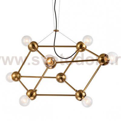 Люстра Molecule Gold Chandelier Loft Concept 40.1020