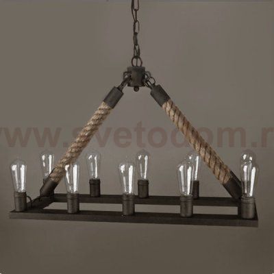 Люстра Square Mini 10 Loft Rope Light Loft Concept 40.102