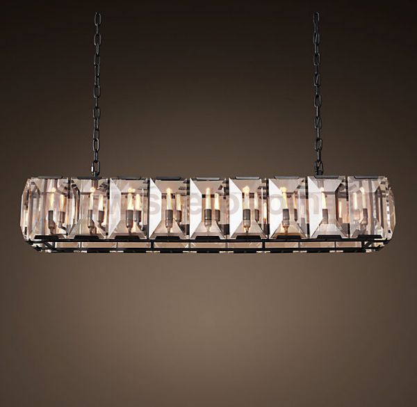 Люстра RH Harlow Crystal Square Chandelier 18 Loft Concept 40.1031