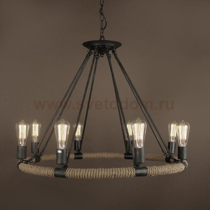 Люстра Round Tube Loft Rope Light Loft Concept 40.103