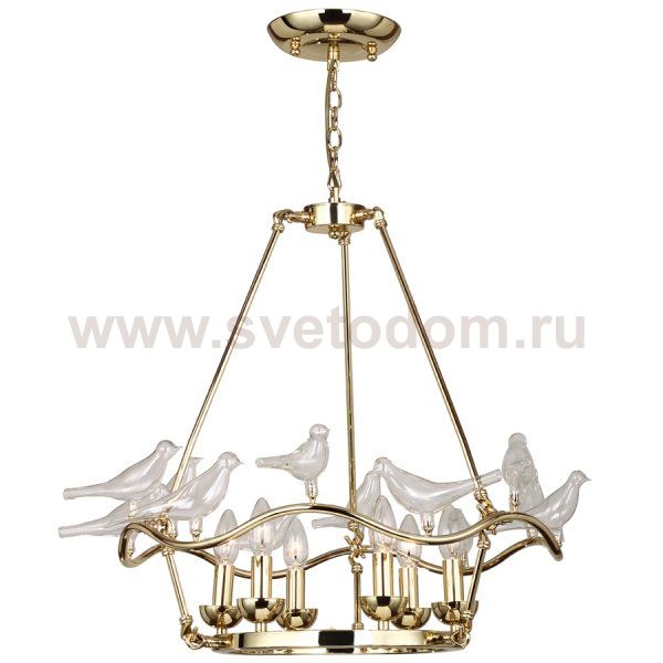 Люстра Dove Chandelier Glass Bird 6 Loft Concept 40.1048