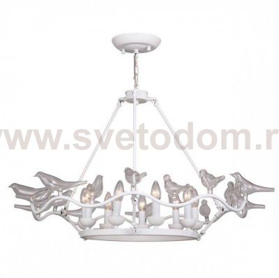 Люстра Dove Chandelier Glass Bird White Loft Concept 40.1051