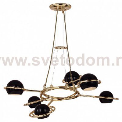 Люстра Delightfull Cosmo Suspention Light Black 6 Loft Concept 40.1058