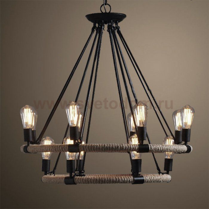 Люстра Round Tube Double Loft Rope Light Loft Concept 40.105