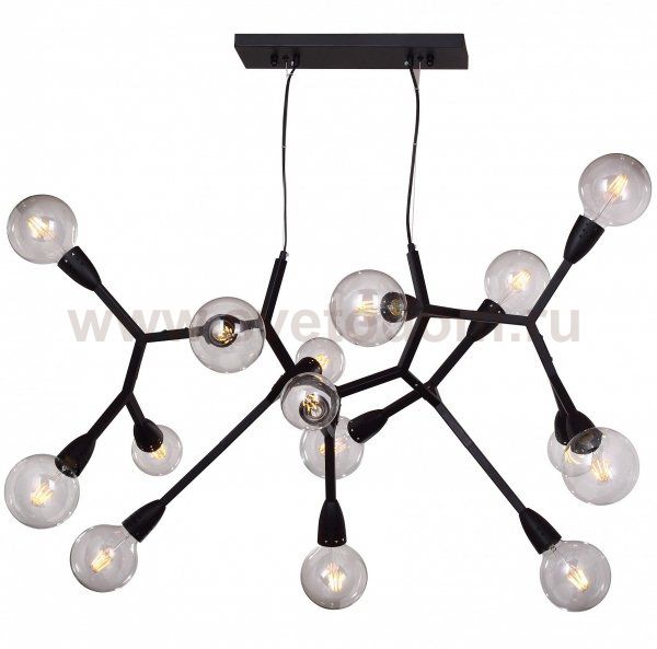 Люстра Polygon Chandelier 15 Black Loft Concept 40.1068