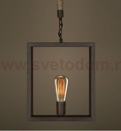 Подвесной светильник Quadrate Loft Rope Light Loft Concept 40.107.MT.BL.T1B