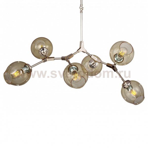 Люстра Lindsey Adelman Branching Bubble Chandelier 6 Amber Loft Concept 40.1091