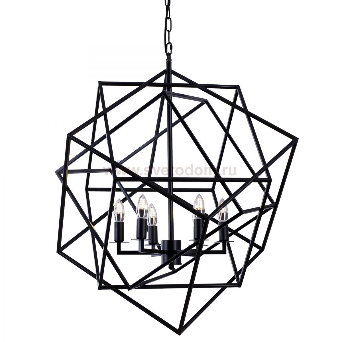 Люстра Cubist Small Chandelier Black Loft Concept 40.1107