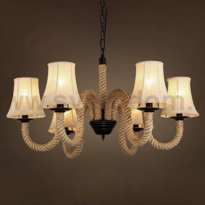 Люстра Loft Rope Chandelier 6 Loft Concept 40.1119