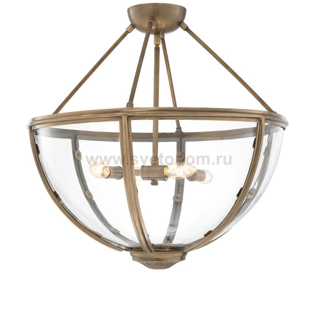 Потолочный светильник Eichholtz Ceiling Lamp Deveraux Antique brass Loft Concept 40.112232