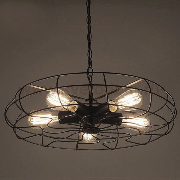 Люстра Grinder Loft Industrial Mill Loft Concept 40.112.MT.BL.T1B