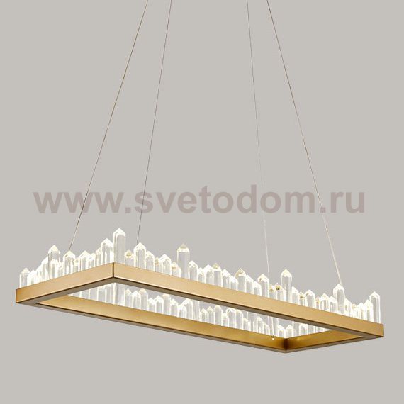 Люстра Crystal Rock Rectangle Chandelier Loft Concept 40.1146-0