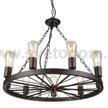 Подвесной светильник Loft Wheel Pendant 9 Loft Concept 40.1185.MT.BL.T1B