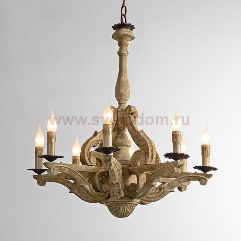 Люстра Rustic Wood Chandeliers 8 Loft Concept 40.1195