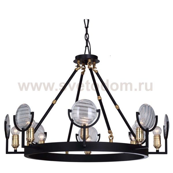 Люстра RH Gaslight Lens Chandelier 8 Loft Concept 40.1197