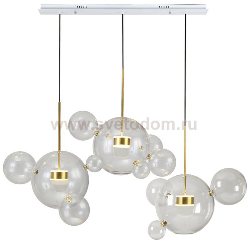 Люстра Giopato & Coombes Bolle Linear Chandelier 14 BUBBLE Loft Concept 40.1227