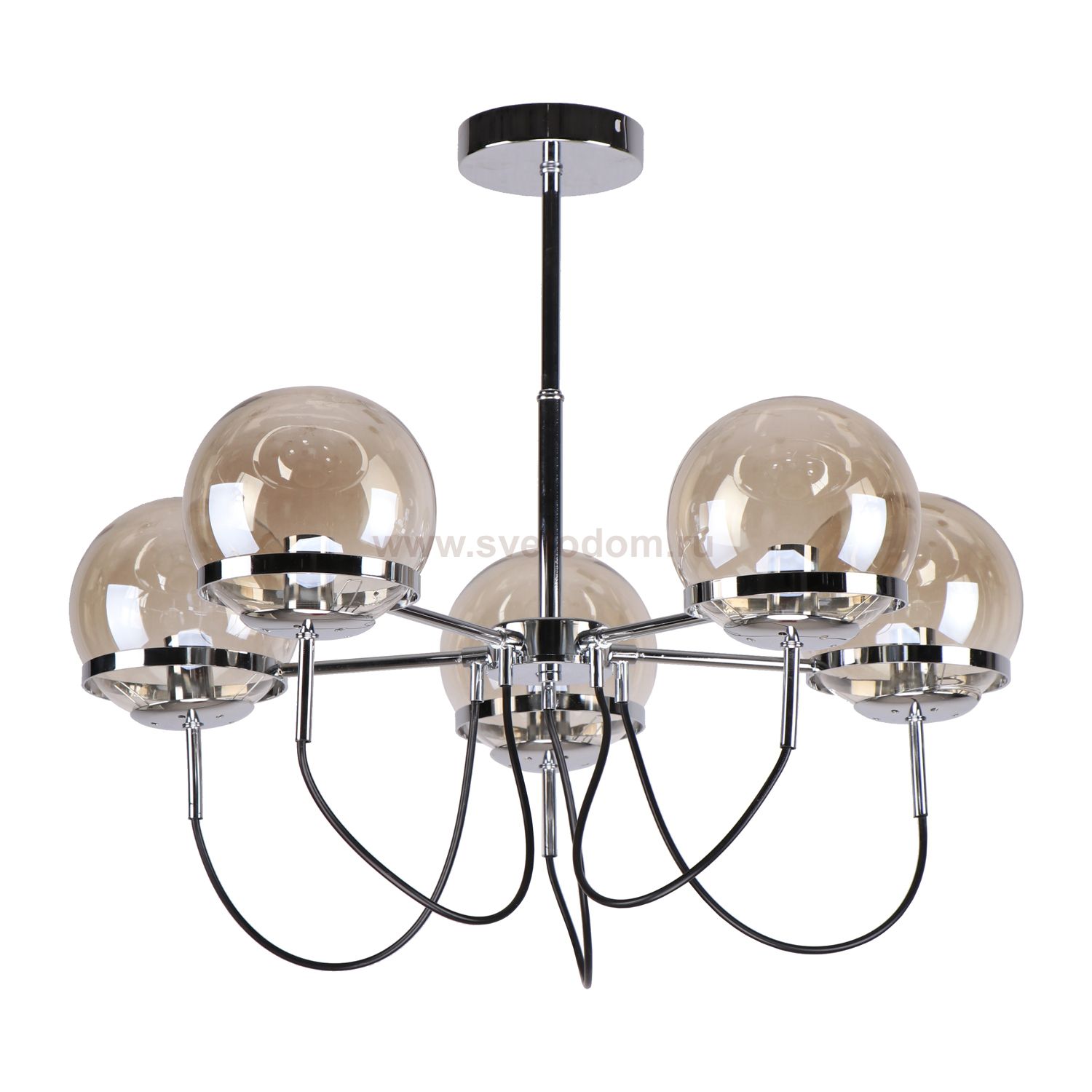 Люстра современная Экономсвет 40125/5CR AMB