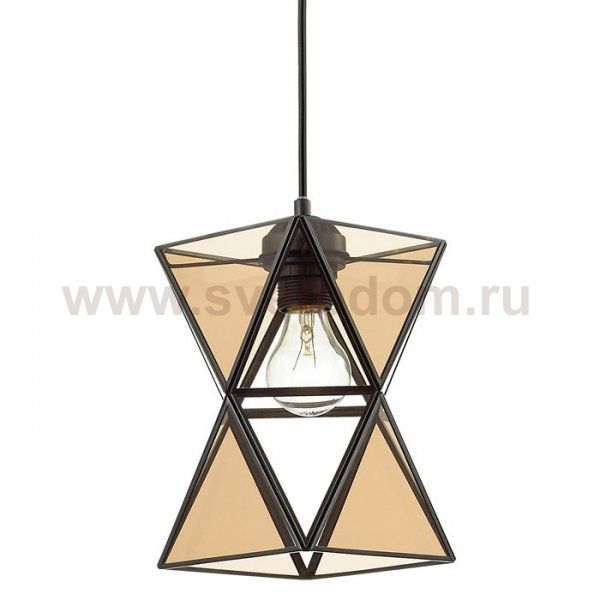 Подвесной светильник PolyPyramid Glass Pendant Cognac Loft Concept 40.1309