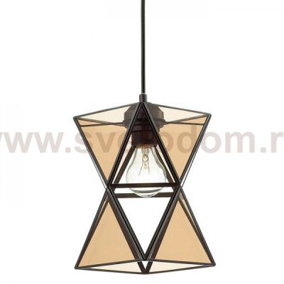Подвесной светильник PolyPyramid Glass Pendant Cognac Loft Concept 40.1309
