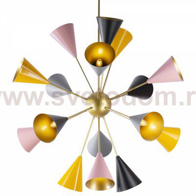Люстра Спутник Huge Pair Multi Color 15 Loft Concept 40.1310-0
