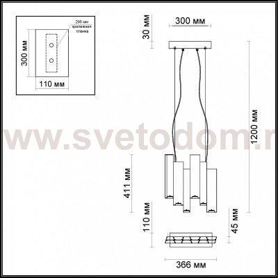 Люстра-подвес Odeon light 4014/99AL PIANO