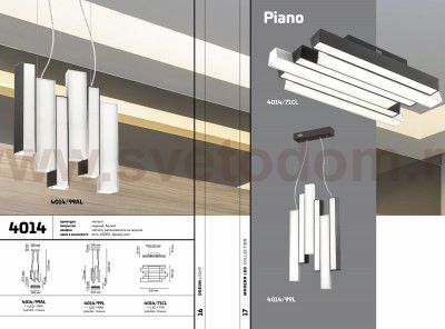 Люстра-подвес Odeon light 4014/99AL PIANO