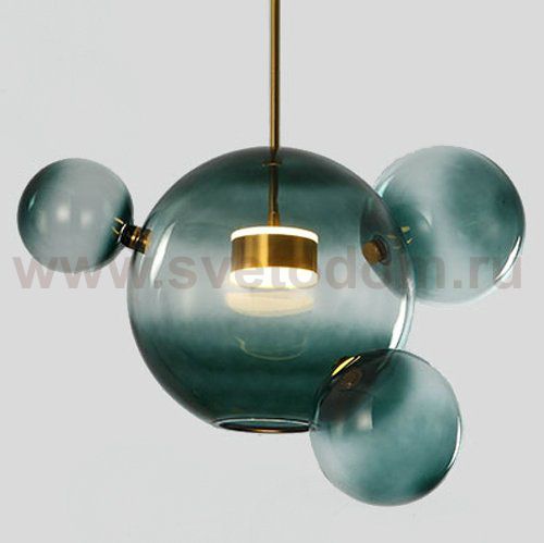 Подвесной светильник Suspension LED design BUBBLE LAMP AMBRE Loft Concept 40.1429