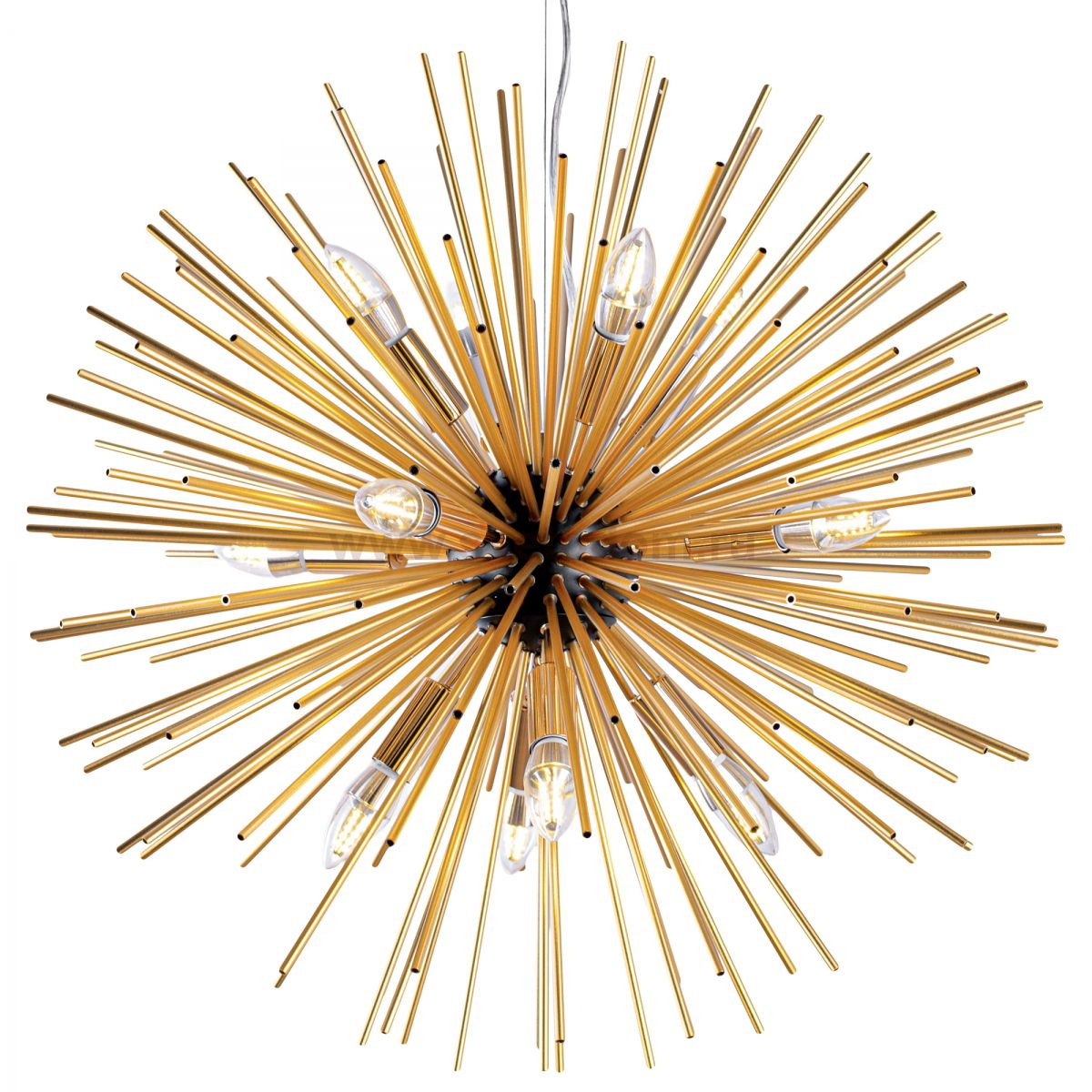 Huge Sputnik Chandelier Gold and Black Loft Concept 40.1432.RU.20.LC