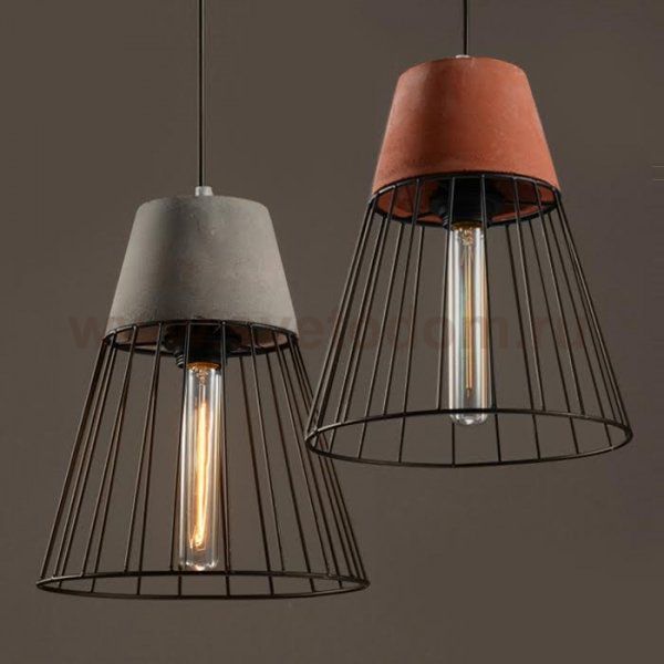 Подвесной светильник Cement Droplight Pendant Light cone Loft Concept 40.1441