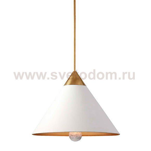 Подвесной светильник Cleo Pendant Brass & White Loft Concept 40.1464
