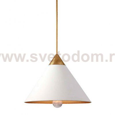 Подвесной светильник Cleo Pendant Brass & White Loft Concept 40.1464