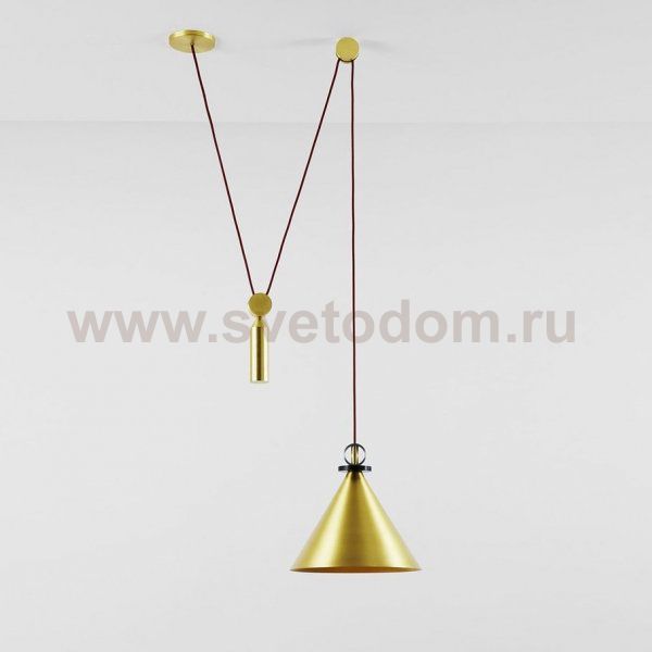 Подвесной светильник Shape up Pendant Cone Brass Loft Concept 40.1482-0