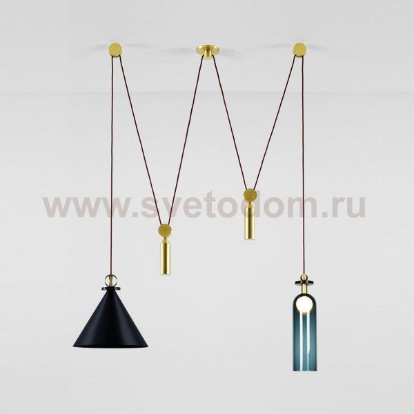 Подвесной светильник Shape up Double Pendant Black Loft Concept 40.1483.СH.20.T001