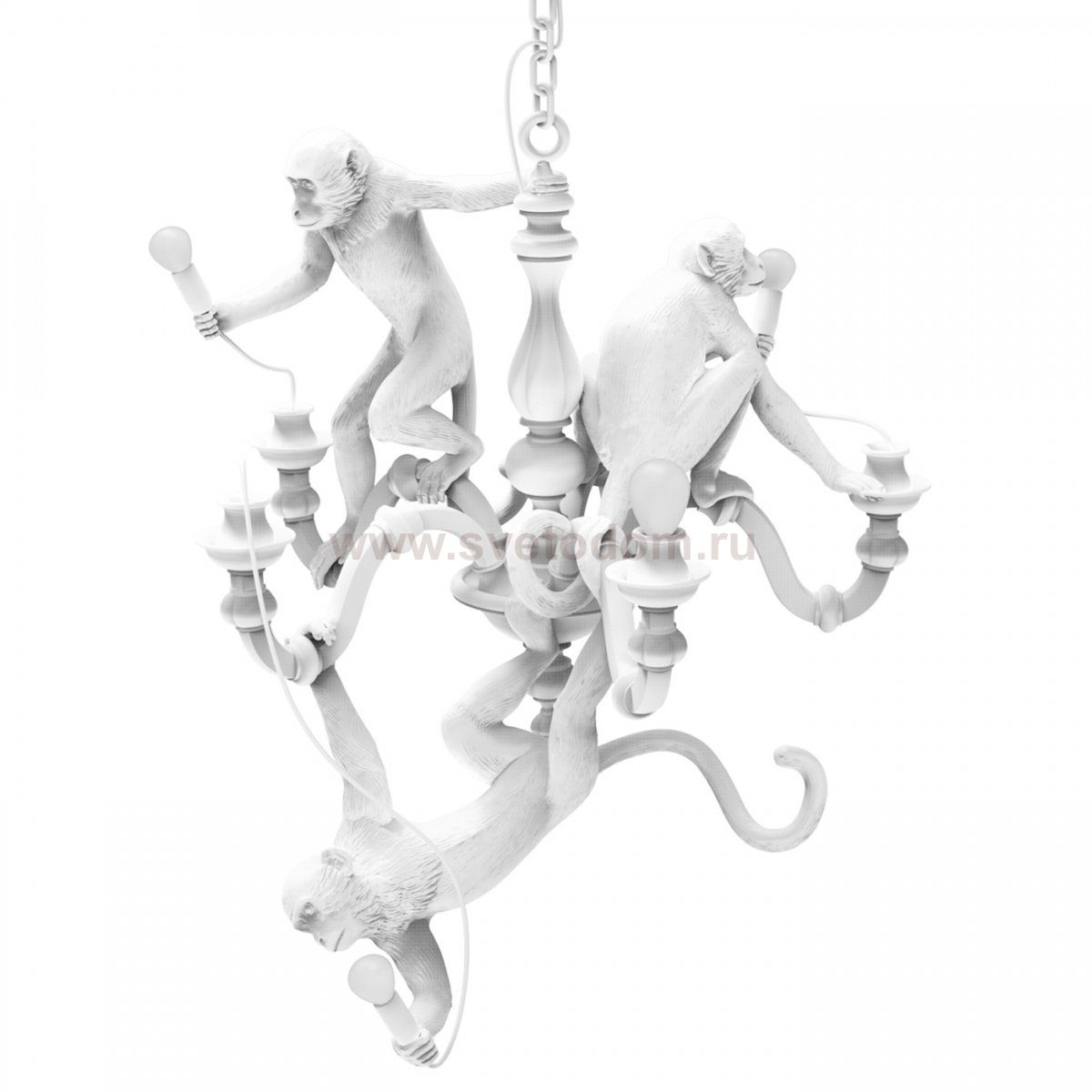 Люстра Seletti Monkey Chandelier White Loft Concept 40.14865