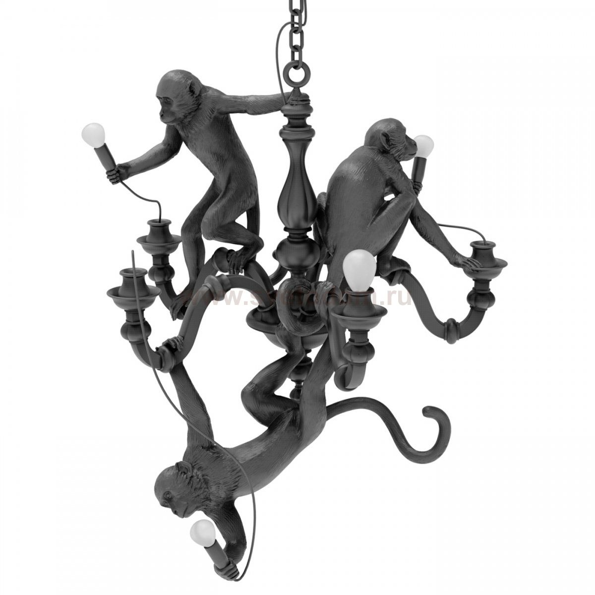 Люстра Seletti Monkey Chandelier Black Loft Concept 40.14866