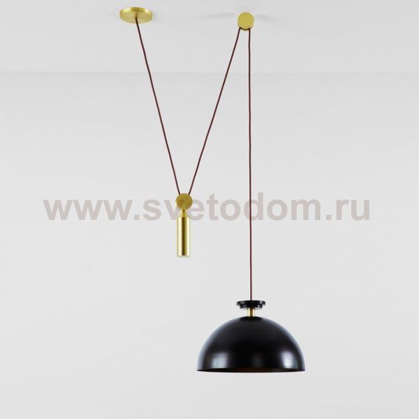 Подвесной светильник Shape up Pendant Hemisphere Black Loft Concept 40.1487-0
