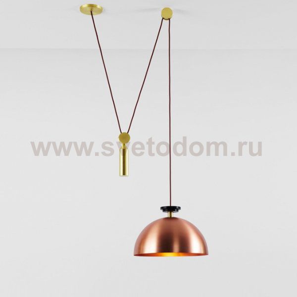 Подвесной светильник Shape up Pendant Hemisphere Copper Loft Concept 40.1488-0