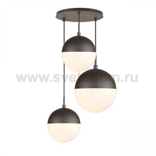 Подвесной светильник Copper Light Black Pendant 3 Loft Concept 40.1489.СH.20.T001