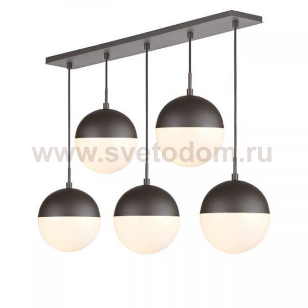 Подвесной светильник Copper Light Black Pendant 5 Loft Concept 40.1490.СH.20.T001