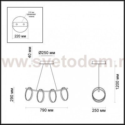 Люстра Odeon light 4016/34L OLIMPO