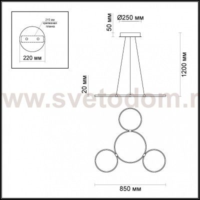 Люстра Odeon light 4016/36AL OLIMPO